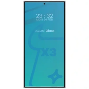 Kup 3x Szkło na ekran + szkło na aparat BIZON Clear do Samsung Galaxy S24 Ultra - BIZ4363 - {ean13} - Sklep Home Screen