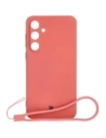 Bizon Case Silikon Samsung Galaxy A55 5G schmutzig rosa