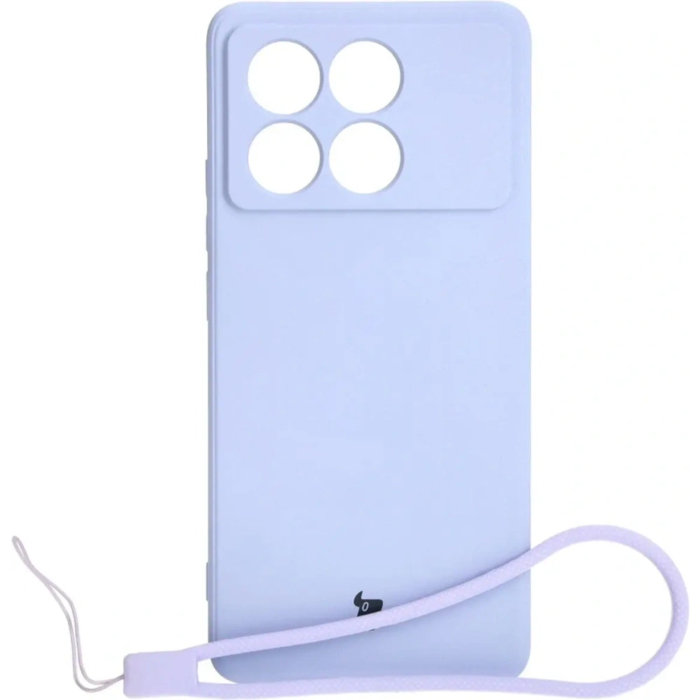 Etui Bizon Case Silicone Sq do Xiaomi Poco X6 Pro jasnofioletowe