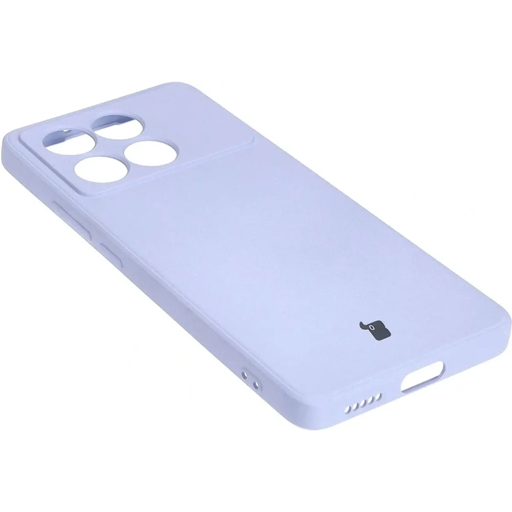 Etui Bizon Case Silicone Sq do Xiaomi Poco X6 Pro jasnofioletowe