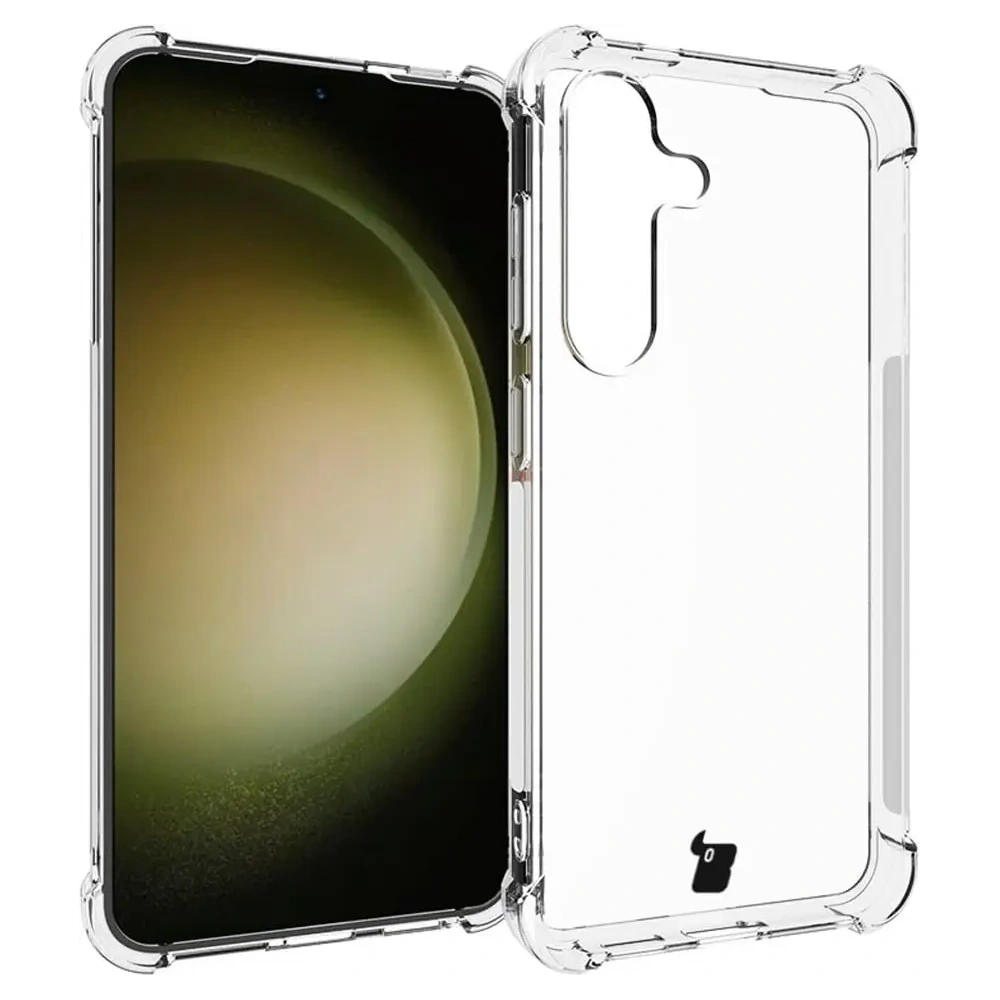 Etui + 2x szkło na ekran + obiektyw Bizon Case Clear Pack do Samsung Galaxy S24 przezroczyste