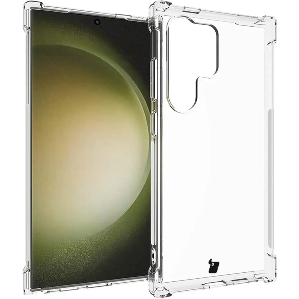 Etui + 2x szkło na ekran Bizon Case Clear Pack do Samsung Galaxy S24 Ultra przezroczyste