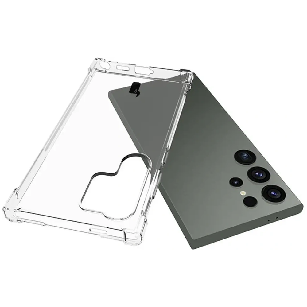 Etui + 2x szkło na ekran Bizon Case Clear Pack do Samsung Galaxy S24 Ultra przezroczyste