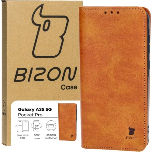 Kup Etui z klapką Bizon Case Pocket Pro do Samsung Galaxy A35 5G hnědé - BIZ4372 - {ean13} - Sklep Home Screen