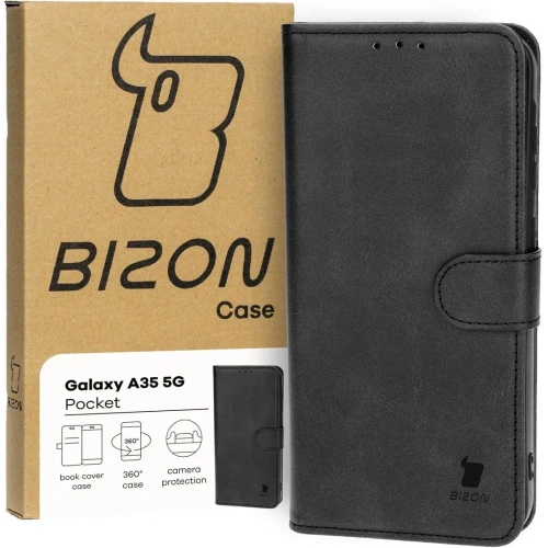 Kup Etui z klapką Bizon Case Pocket do Samsung Galaxy A35 5G czarne - BIZ4373 - {ean13} - Sklep Home Screen