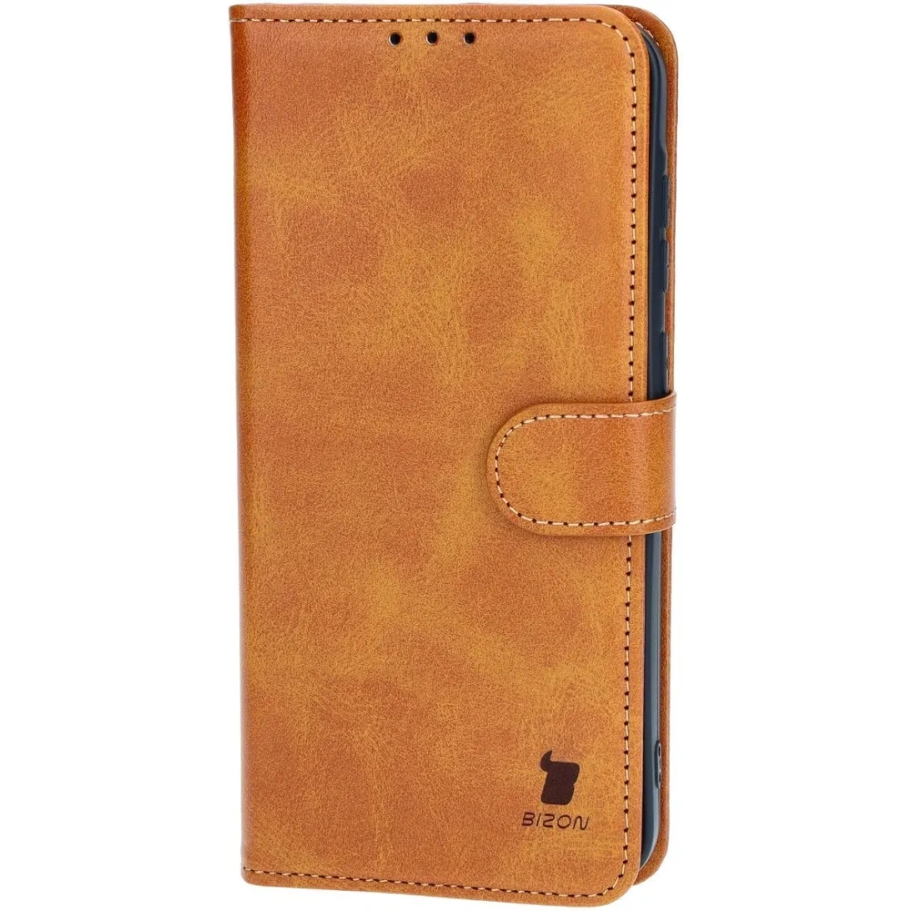 Etui z klapką Bizon Case Pocket do Samsung Galaxy A55 5G brązowe
