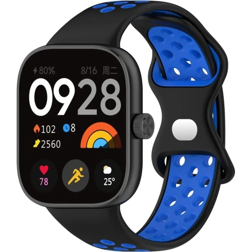 Kup Pasek Bizon Strap Watch Octo do Redmi Watch 4 / Xiaomi Smart Band 9 Pro / 8 Pro czarno-niebieski - BIZ4377 - {ean13} - Sklep Home Screen