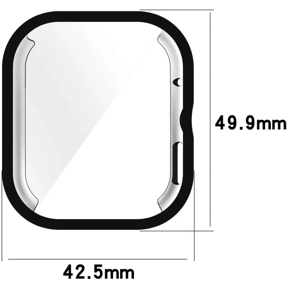 Etui z osłoną ekranu Bizon Case Watch Felipe do Xiaomi Redmi Watch 4 czarne