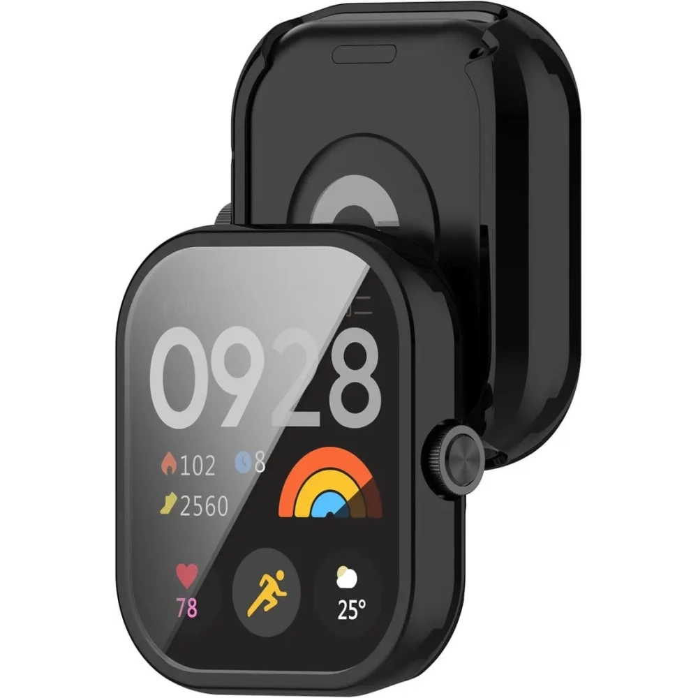 Etui z osłoną ekranu Bizon Case Watch Felipe do Xiaomi Redmi Watch 4 czarne