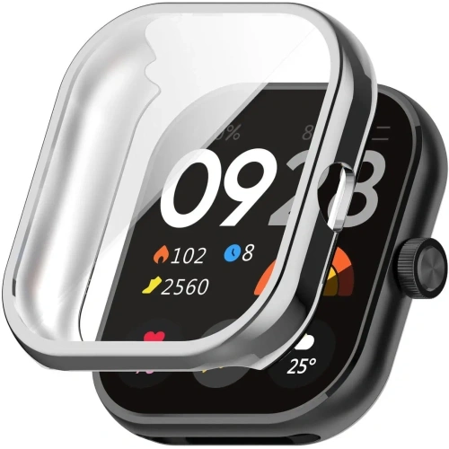 Kup Etui z osłoną ekranu Bizon Case Watch Felipe do Xiaomi Redmi Watch 4 srebrne - BIZ4384 - {ean13} - Sklep Home Screen