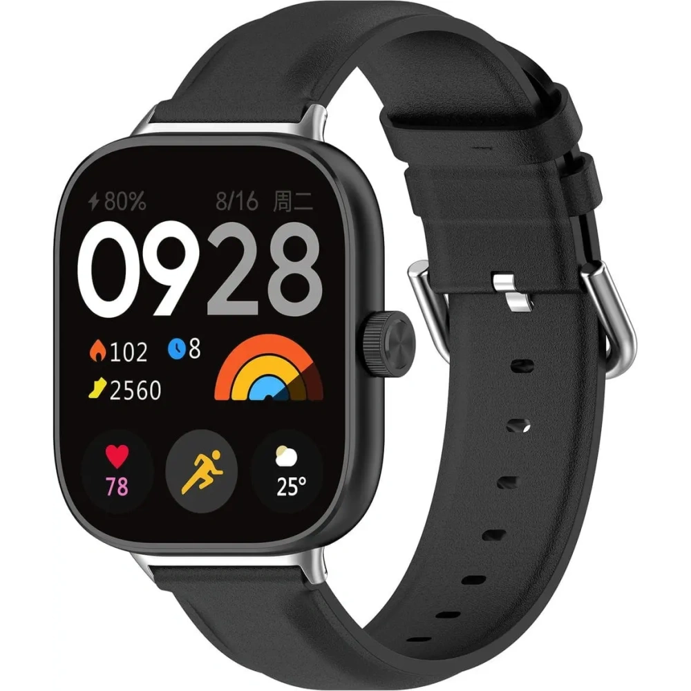 Pasek Bizon Strap Watch Casual do Redmi Watch 4 / Xiaomi Smart Band 9 Pro / 8 Pro czarny