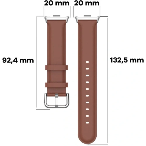 Kup Pasek Bizon Strap Watch Casual do Redmi Watch 4 / Xiaomi Smart Band 9 Pro / 8 Pro brązowy - BIZ4388 - {ean13} - Sklep Home Screen