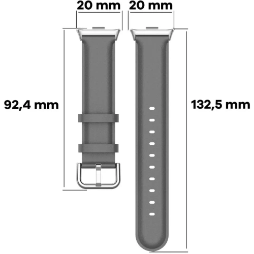 Kup Pasek Bizon Strap Watch Casual do Redmi Watch 4 / Xiaomi Smart Band 9 Pro / 8 Pro szary - BIZ4389 - {ean13} - Sklep Home Screen