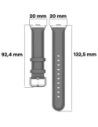 Kup Pasek Bizon Strap Watch Casual do Redmi Watch 4 / Xiaomi Smart Band 9 Pro / 8 Pro szary - BIZ4389 - {ean13} - Sklep Home Screen