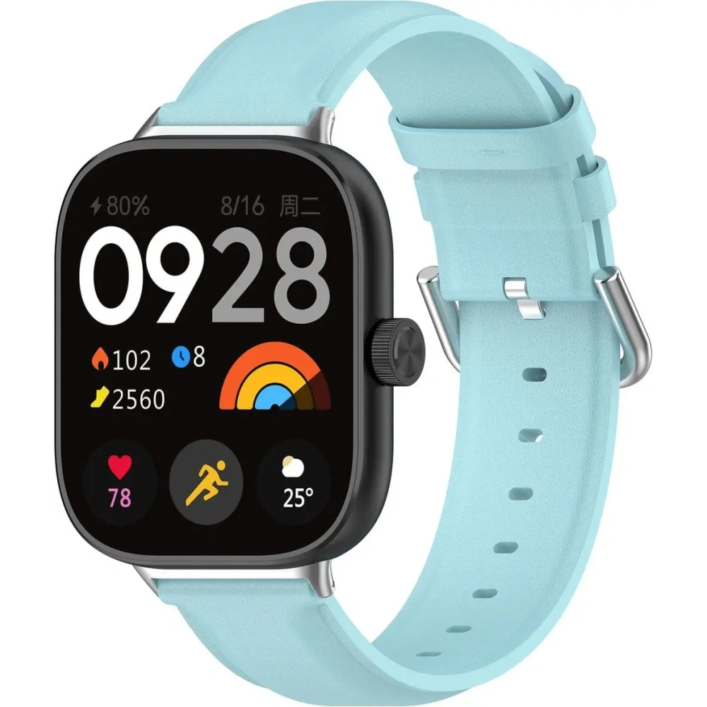 Pasek Bizon Strap Watch Casual do Redmi Watch 4 / Xiaomi Smart Band 9 Pro / 8 Pro błękitny