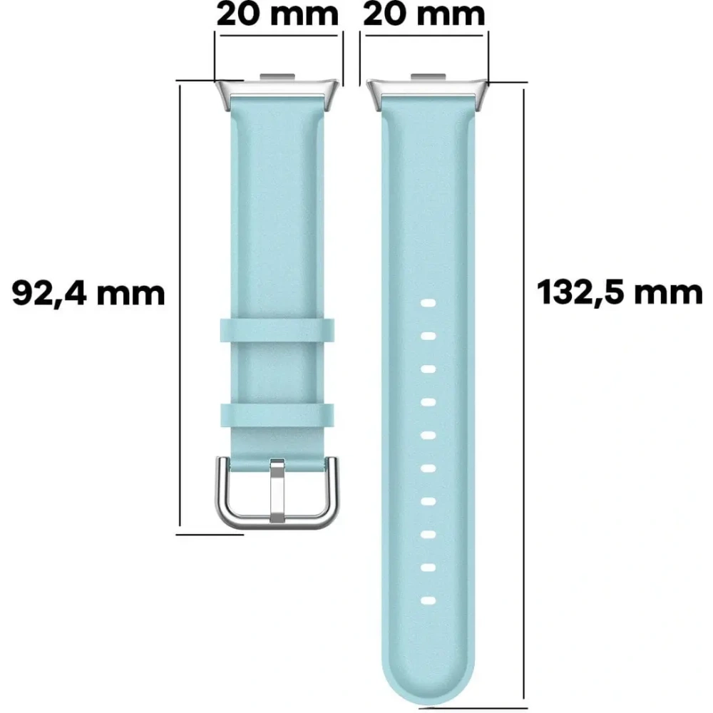 Pasek Bizon Strap Watch Casual do Redmi Watch 4 / Xiaomi Smart Band 9 Pro / 8 Pro błękitny