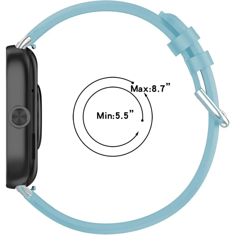 Pasek Bizon Strap Watch Casual do Redmi Watch 4 / Xiaomi Smart Band 9 Pro / 8 Pro błękitny