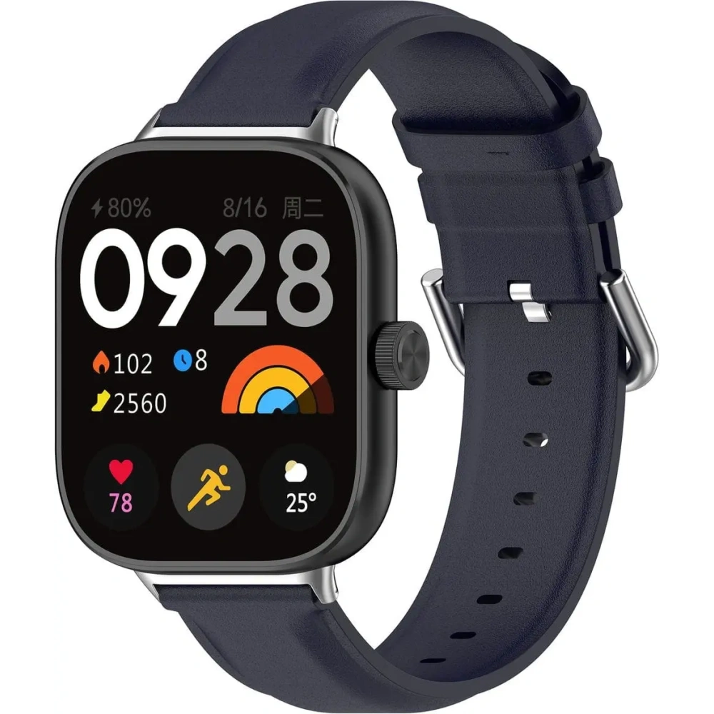 Pasek Bizon Strap Watch Casual do Redmi Watch 4 / Xiaomi Smart Band 9 Pro / 8 Pro granatowy