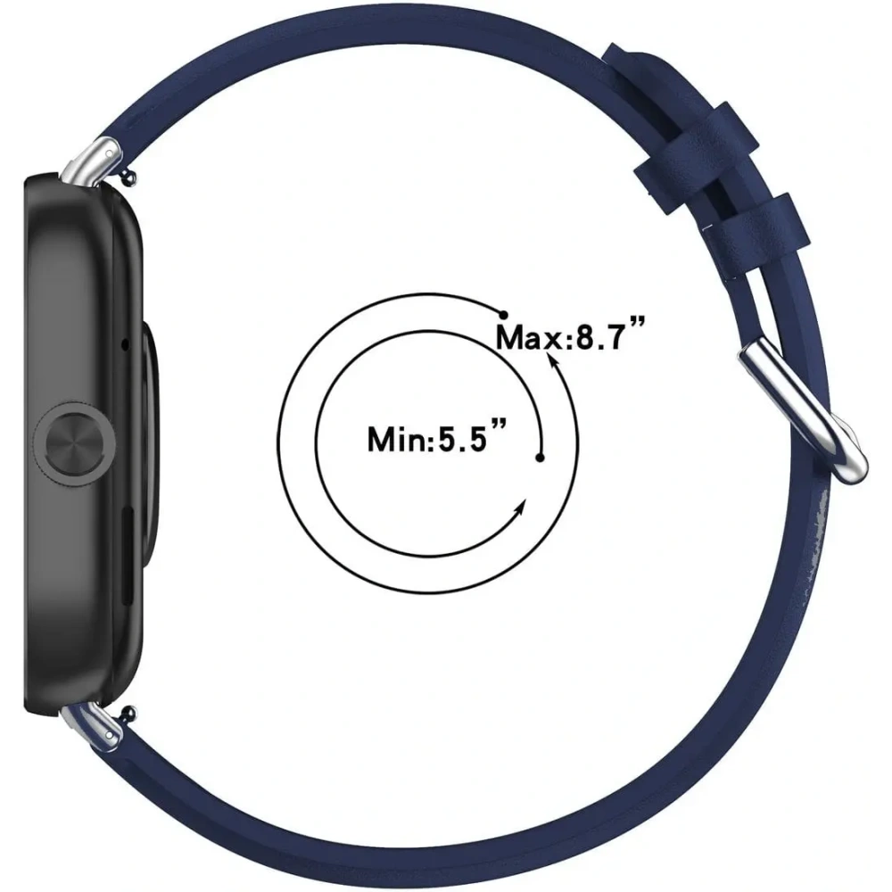 Pasek Bizon Strap Watch Casual do Redmi Watch 4 / Xiaomi Smart Band 9 Pro / 8 Pro granatowy