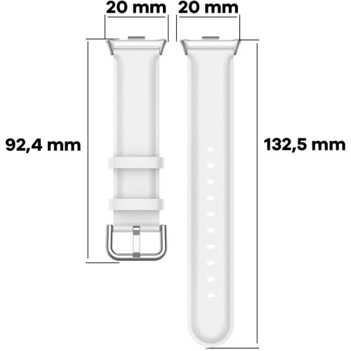 Kup Pasek Bizon Strap Watch Casual do Redmi Watch 4 / Xiaomi Smart Band 9 Pro / 8 Pro biały - BIZ4393 - {ean13} - Sklep Home Screen