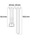 Kup Pasek Bizon Strap Watch Casual do Redmi Watch 4 / Xiaomi Smart Band 9 Pro / 8 Pro biały - BIZ4393 - {ean13} - Sklep Home Screen