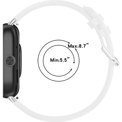 Kup Pasek Bizon Strap Watch Casual do Redmi Watch 4 / Xiaomi Smart Band 9 Pro / 8 Pro bílý - BIZ4393 - {ean13} - Sklep Home Screen