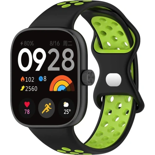 Kup Pasek Bizon Strap Watch Octo do Redmi Watch 4 / Xiaomi Smart Band 9 Pro / 8 Pro czarno-zielony - BIZ4394 - {ean13} - Sklep Home Screen