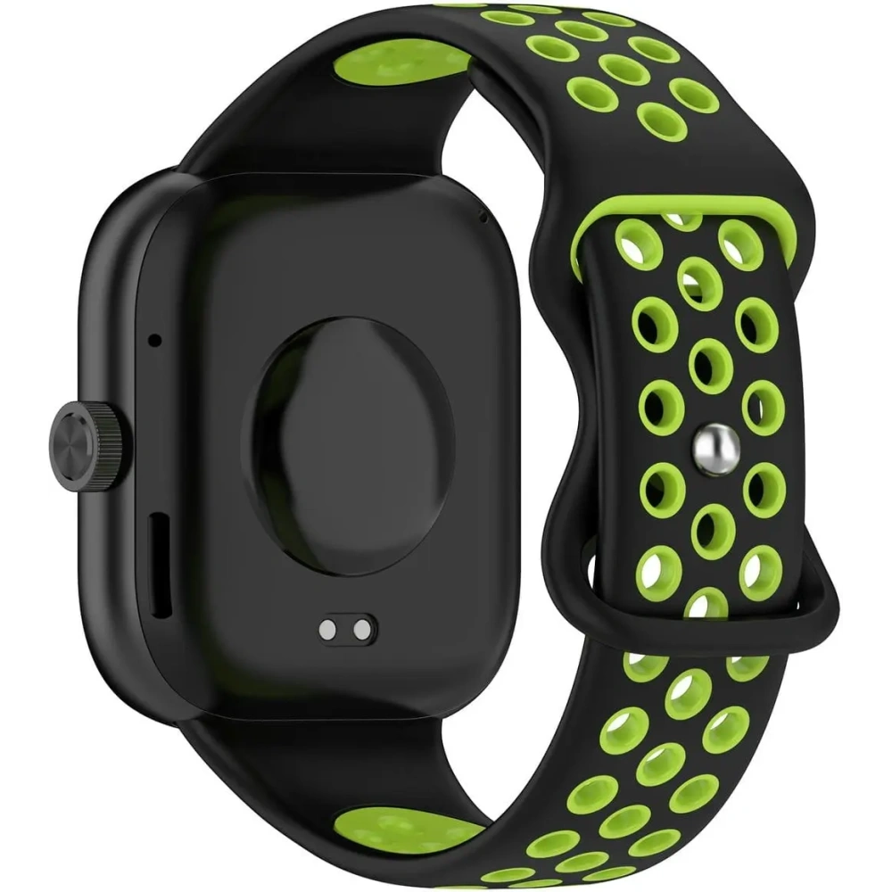 Pasek Bizon Strap Watch Octo do Redmi Watch 4 / Xiaomi Smart Band 9 Pro / 8 Pro czarno-zielony