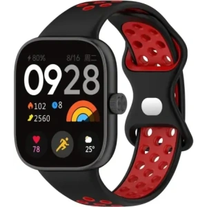 Kup Pasek Bizon Strap Watch Octo do Redmi Watch 4 / Xiaomi Smart Band 9 Pro / 8 Pro czarno-czerwony - BIZ4396 - {ean13} - Sklep Home Screen