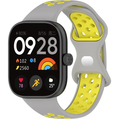 Kup Pasek Bizon Strap Watch Octo do Redmi Watch 4 / Xiaomi Smart Band 9 Pro / 8 Pro jasnoszaro-żółty - BIZ4397 - {ean13} - Sklep Home Screen