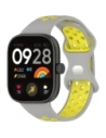 Bizon Strap Uhr Octo Redmi Uhr 4 / Xiaomi Smart Band 9 Pro / 8 Pro hellgrau-gelb