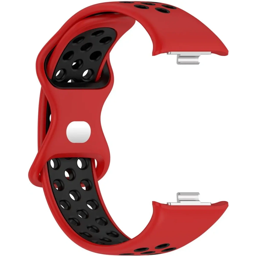 Pasek Bizon Strap Watch Octo do Redmi Watch 4 / Xiaomi Smart Band 9 Pro / 8 Pro czerwono-czarny