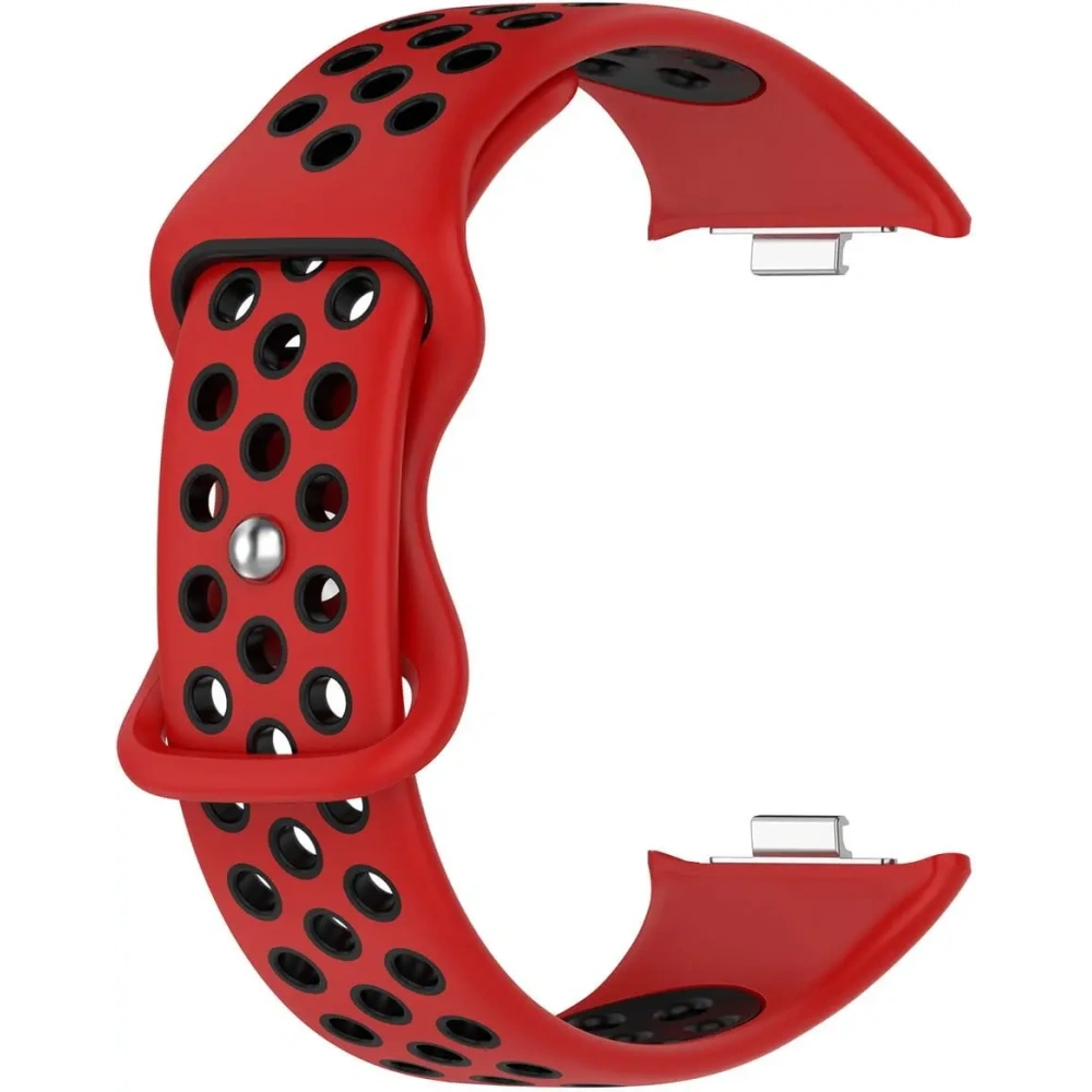 Pasek Bizon Strap Watch Octo do Redmi Watch 4 / Xiaomi Smart Band 9 Pro / 8 Pro czerwono-czarny