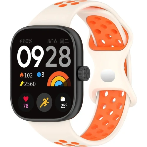 Kup Pasek Bizon Strap Watch Octo do Redmi Watch 4 / Xiaomi Smart Band 9 Pro / 8 Pro beżowo-pomarańczowy - BIZ4399 - {ean13} - Sklep Home Screen