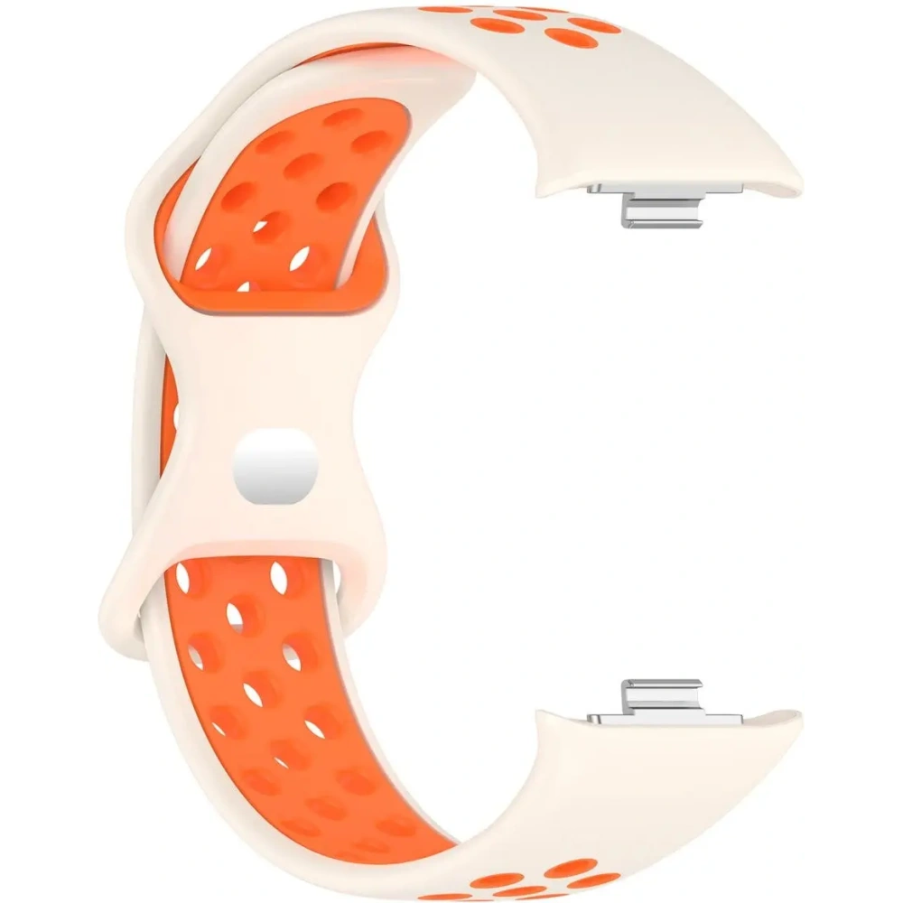 Pasek Bizon Strap Watch Octo do Redmi Watch 4 / Xiaomi Smart Band 9 Pro / 8 Pro beżowo-pomarańczowy