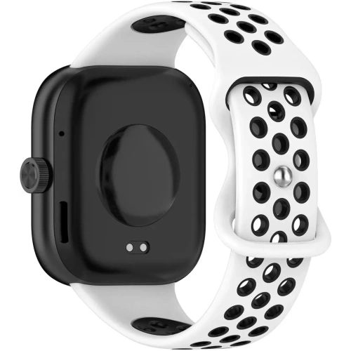 Kup Pasek Bizon Strap Watch Octo pro Redmi Watch 4 / Xiaomi Smart Band 9 Pro / 8 Pro bílý-černý - BIZ4400 - {ean13} - Sklep Home Screen