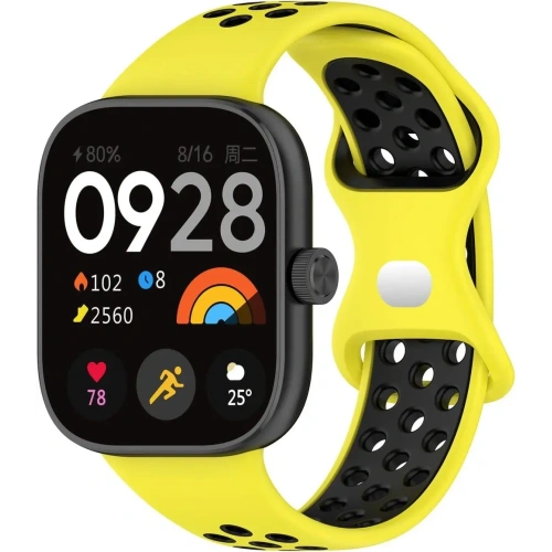 Kup Pasek Bizon Strap Watch Octo do Redmi Watch 4 / Xiaomi Smart Band 9 Pro / 8 Pro żółto-czarny - BIZ4401 - {ean13} - Sklep Home Screen
