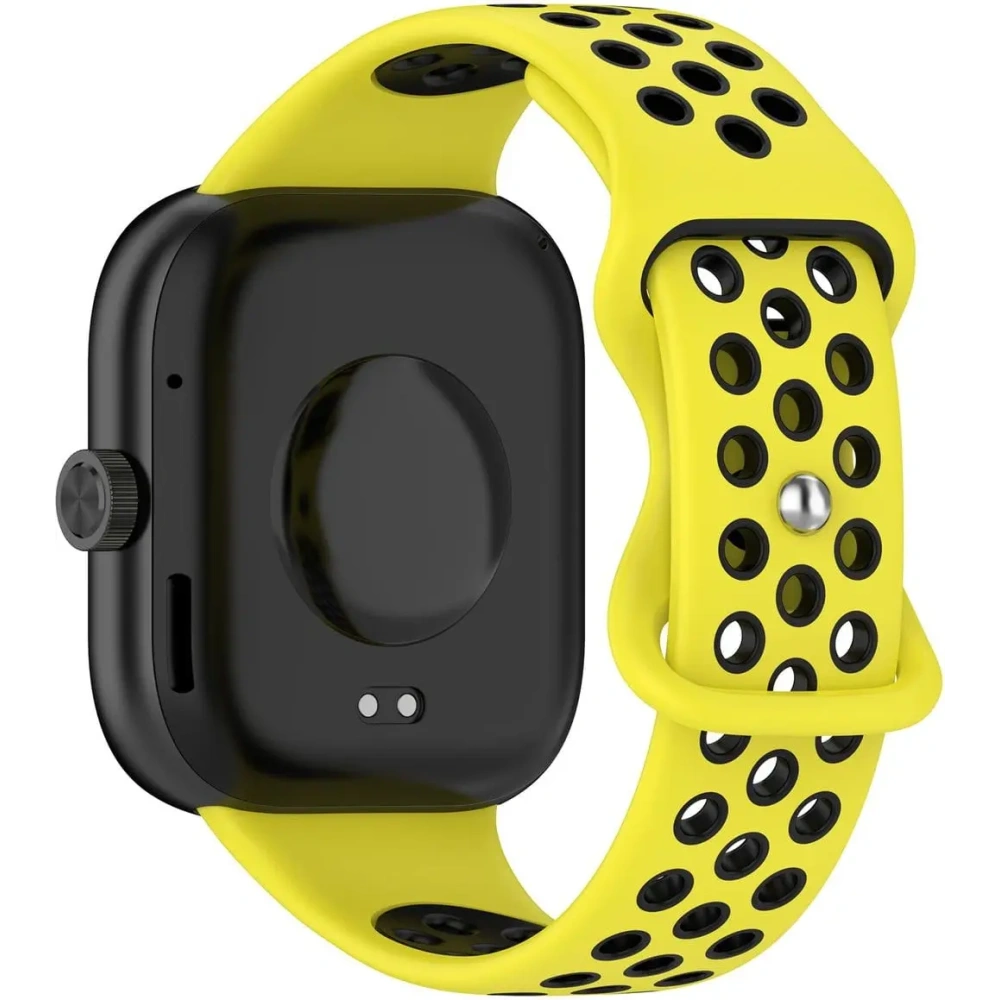 Pasek Bizon Strap Watch Octo do Redmi Watch 4 / Xiaomi Smart Band 9 Pro / 8 Pro żółto-czarny