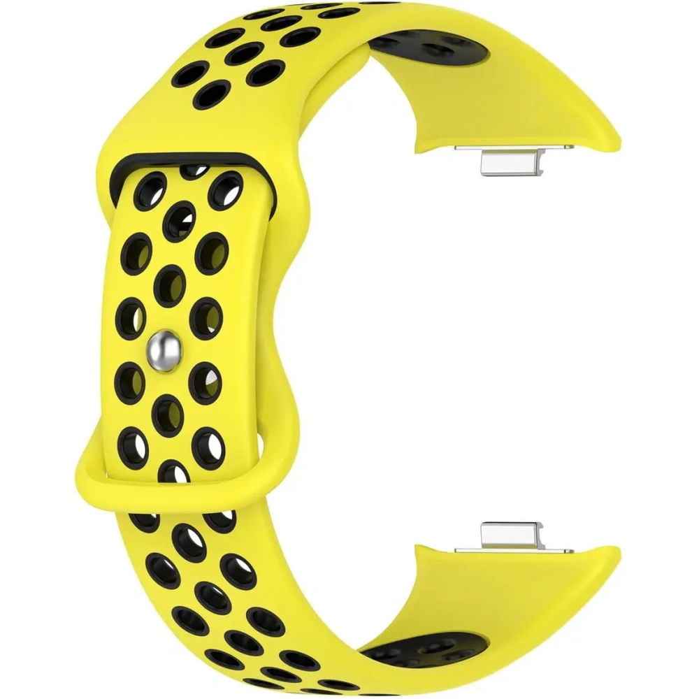 Pasek Bizon Strap Watch Octo do Redmi Watch 4 / Xiaomi Smart Band 9 Pro / 8 Pro żółto-czarny