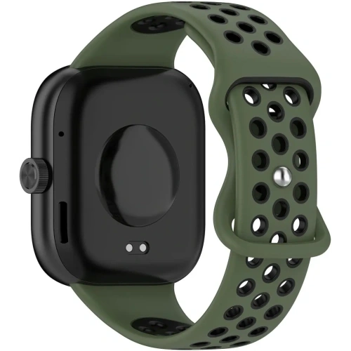 Kup Bizon Strap Uhr Octo Redmi Uhr 4 / Xiaomi Smart Band 9 Pro / 8 Pro dunkelgrün-schwarz - BIZ4402 - {ean13} - Sklep Home Screen