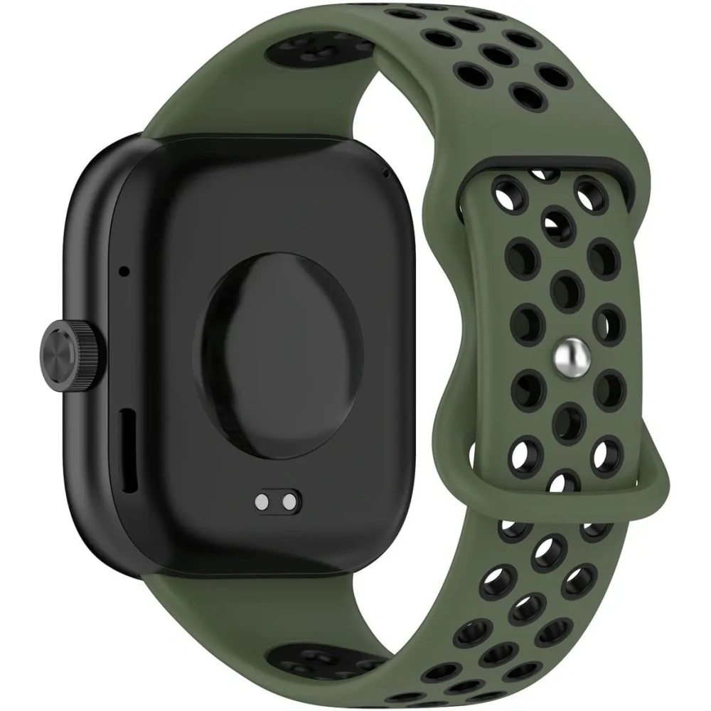 Pasek Bizon Strap Watch Octo do Redmi Watch 4 / Xiaomi Smart Band 9 Pro / 8 Pro ciemnozielono-czarny