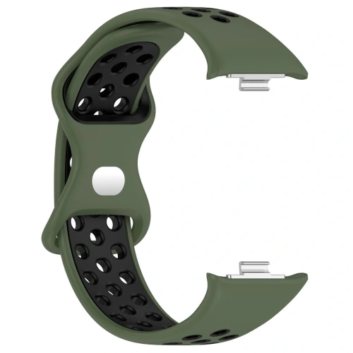 Kup Bizon Strap Uhr Octo Redmi Uhr 4 / Xiaomi Smart Band 9 Pro / 8 Pro dunkelgrün-schwarz - BIZ4402 - {ean13} - Sklep Home Screen