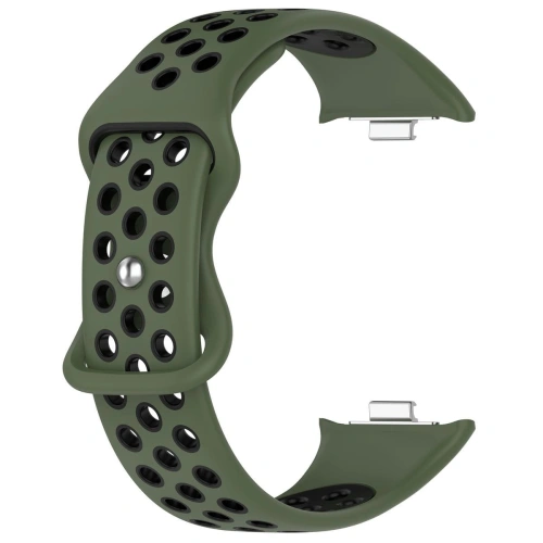 Kup Bizon Strap Uhr Octo Redmi Uhr 4 / Xiaomi Smart Band 9 Pro / 8 Pro dunkelgrün-schwarz - BIZ4402 - {ean13} - Sklep Home Screen