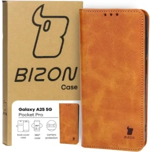 Kup Etui z klapką Bizon Case Pocket Pro do Samsung Galaxy A25 5G brązowe - BIZ4403 - {ean13} - Sklep Home Screen