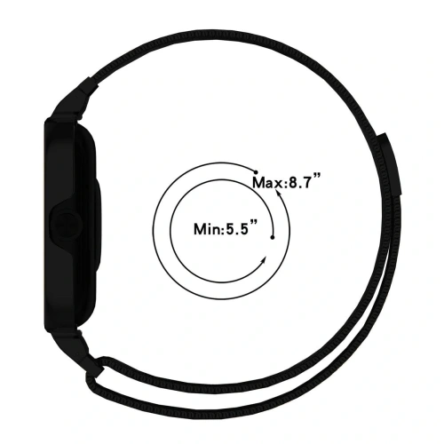 Buy Bizon Strap + Case Watch Chain Xiaomi Redmi Watch 4 black - BIZ4404 - {ean13} - Home Screen Store Europe
