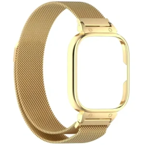 Buy Bizon Strap + Case Watch Chain Xiaomi Redmi Watch 4 gold - BIZ4405 - {ean13} - Home Screen Store Europe