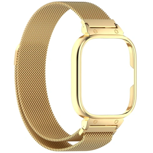 Buy Bizon Strap + Case Watch Chain Xiaomi Redmi Watch 4 gold - BIZ4405 - {ean13} - Home Screen Store Europe