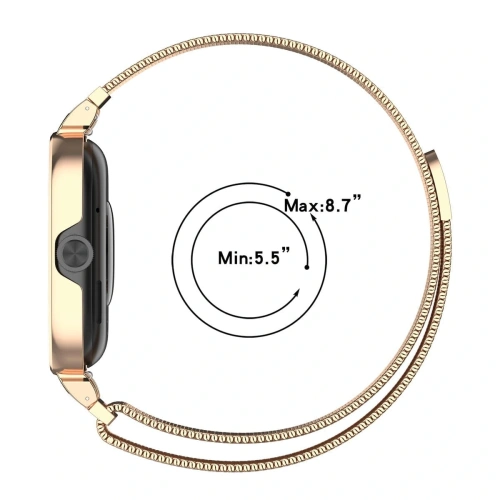 Buy Bizon Strap + Case Watch Chain Xiaomi Redmi Watch 4 gold - BIZ4405 - {ean13} - Home Screen Store Europe