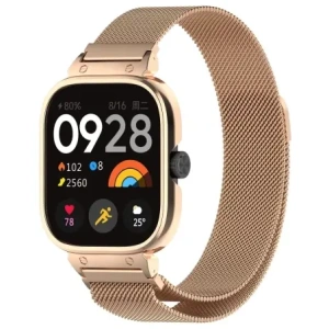 Buy Bizon Strap + Case Watch Chain Xiaomi Redmi Watch 4 rose gold - BIZ4406 - {ean13} - Home Screen Store Europe