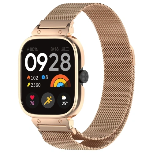 Kup Bizon Strap + Case Uhrkette Xiaomi Redmi Watch 4 roségold - BIZ4406 - {ean13} - Sklep Home Screen